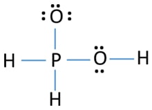 mark lone pairs on atoms in H3PO4 skech